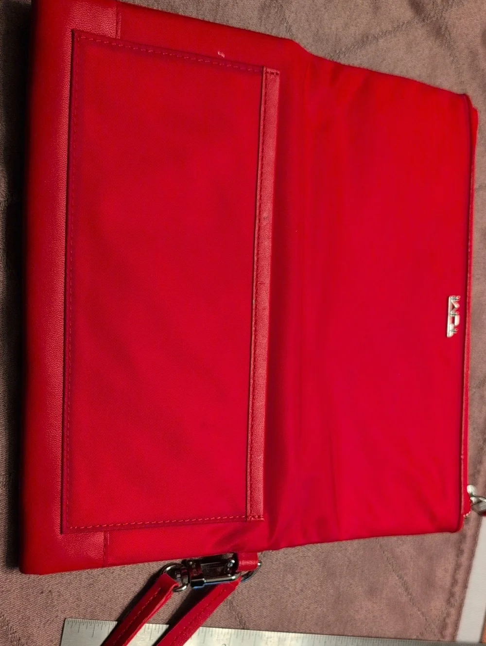 Tumi red nylon